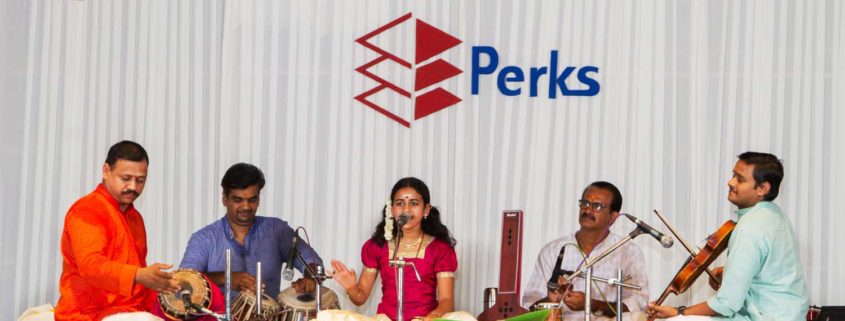 Sooryagayathri sings on Founder's day at Perks